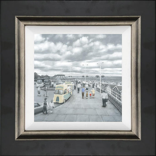 What Do You Like Best, Grandad or Chips Canvas by Leigh Lambert