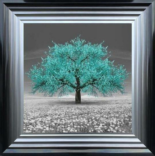 Teal Cherry Blossom Tree