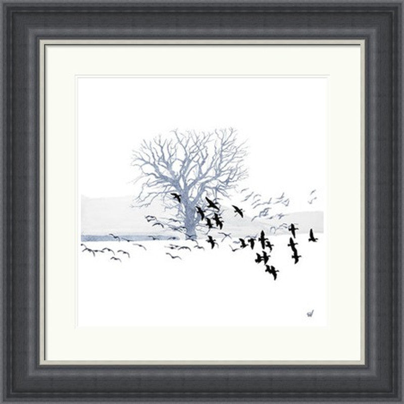Trees and Geese by Sandra Vick