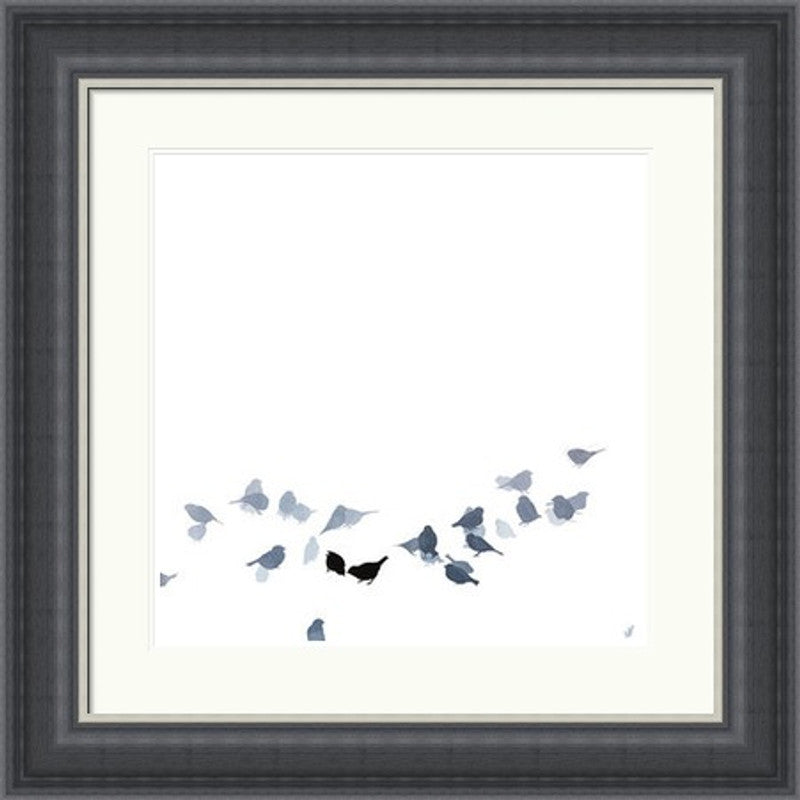 Little Birds Feeding by Sandra Vick