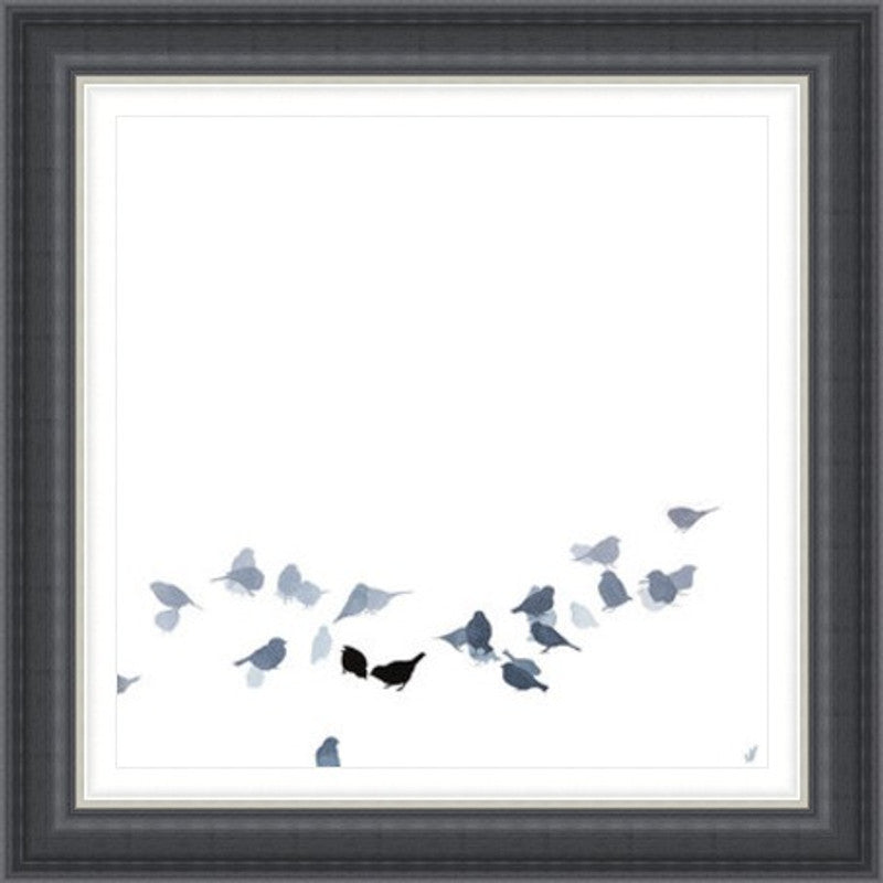 Little Birds Feeding by Sandra Vick