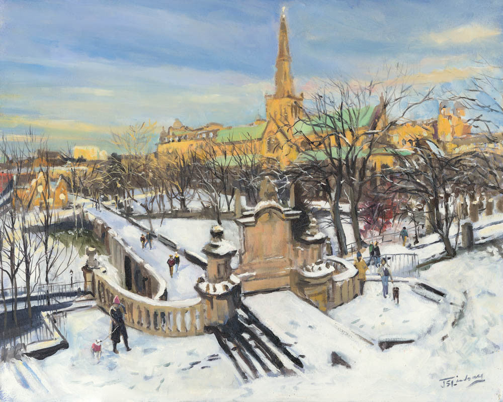 A Winter Morning on the Necropolis by James Somerville Lindsay