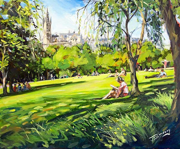 Seat Of Learning, Kelvingrove by James Somerville Lindsay