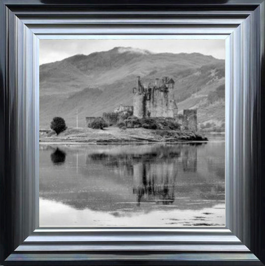 Perfect Mirror, Eilean Donan Castle - Black and White