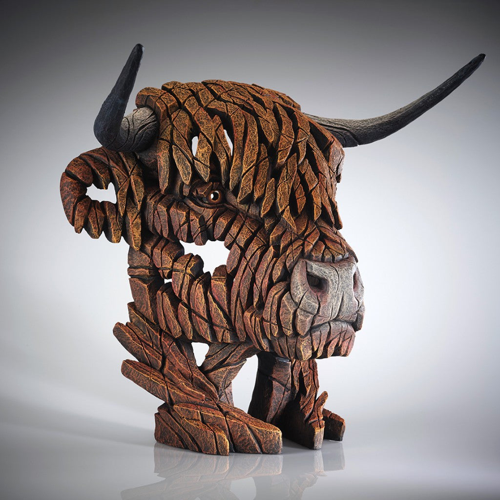 Highland Cow Bust - Edge Sculpture
