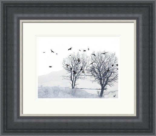 Trees and Gulls by Sandra Vick