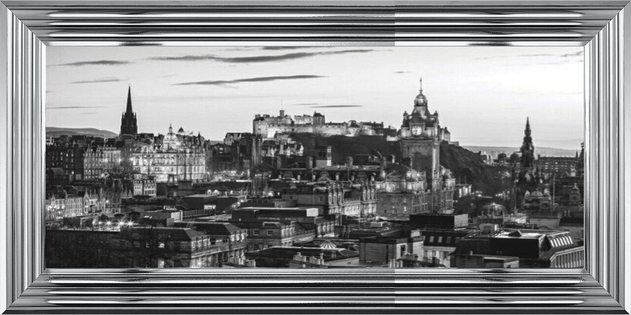 Edinburgh Skyline - Black and White