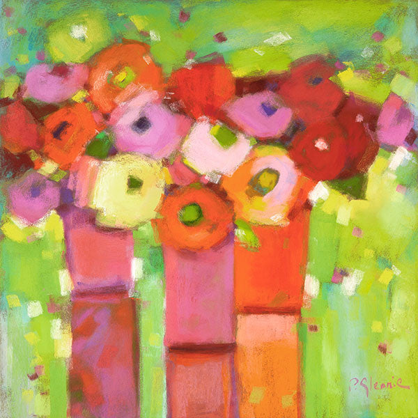 Trio of Summer Blooms by Pam Glennie