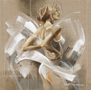 Ballerina White Dress I by Kitty Meijering