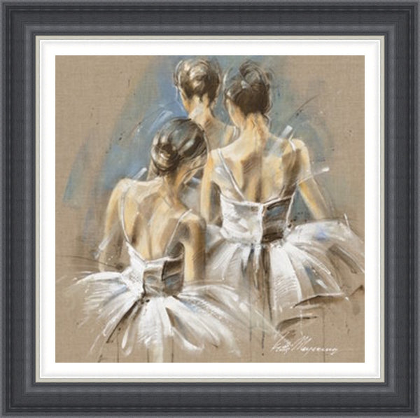 Ballerina White Dress IV by Kitty Meijering