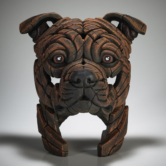 Staffordshire Bull Terrier Brindle - Edge Sculpture