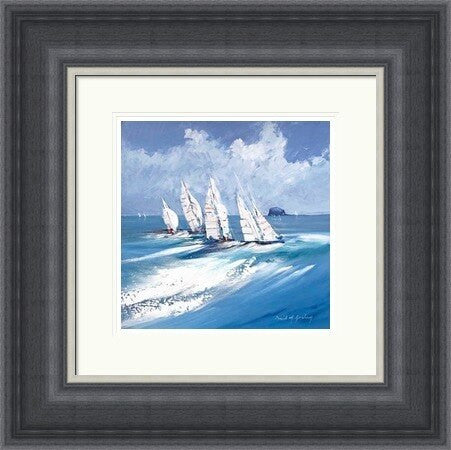 Sailing By Bass Rock by David M Graham