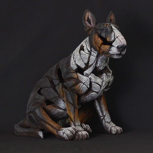 Bull Terrier Tri Colour Edge Sculpture