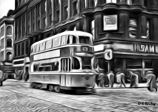 Tram, Black and White - Petite