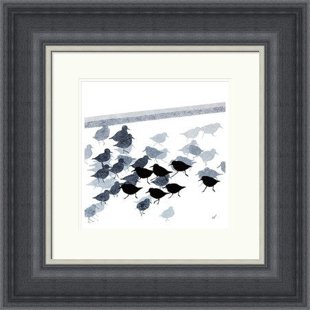 Sanderlings on the Shore by Sandra Vick