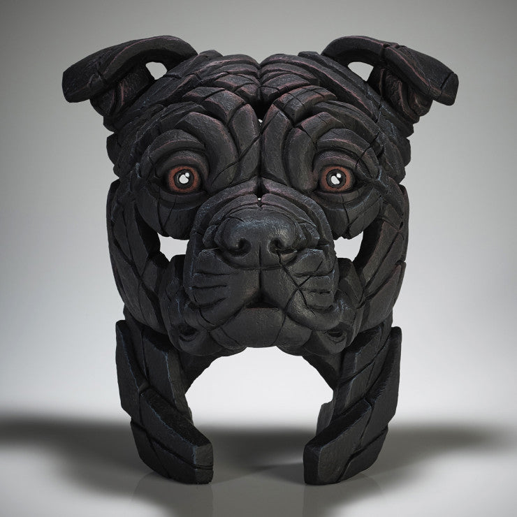 Staffordshire Bull Terrier Black - Edge Sculpture