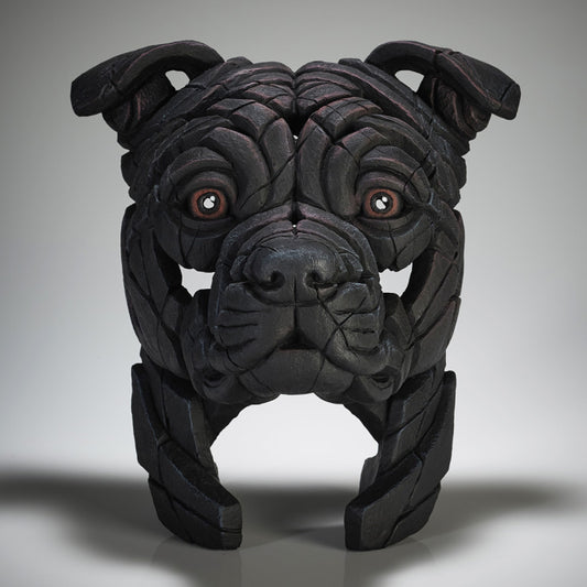 Staffordshire Bull Terrier Black - Edge Sculpture
