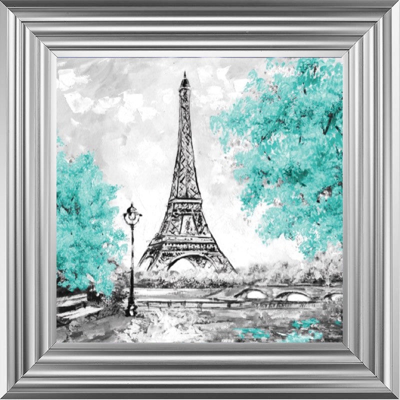 Paris Blossoms in Turquoise II