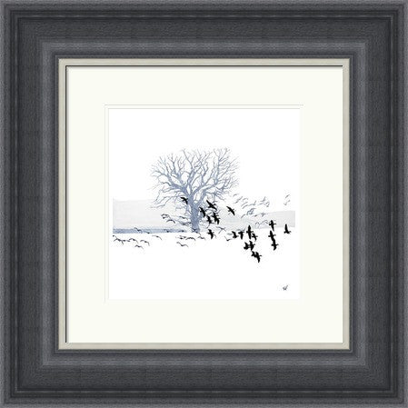 Trees and Geese by Sandra Vick