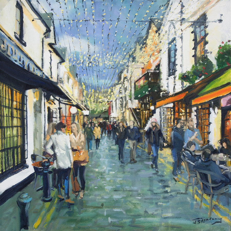 Friday Night Out, Ashton Lane by James Somerville Lindsay