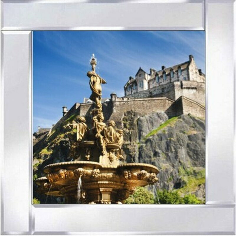 Edinburgh Castle and Fountain