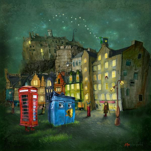 Strange Night, Grassmarket by Matylda Konecka