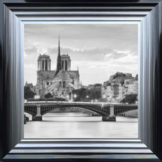 View to Notre Dame - Black and White