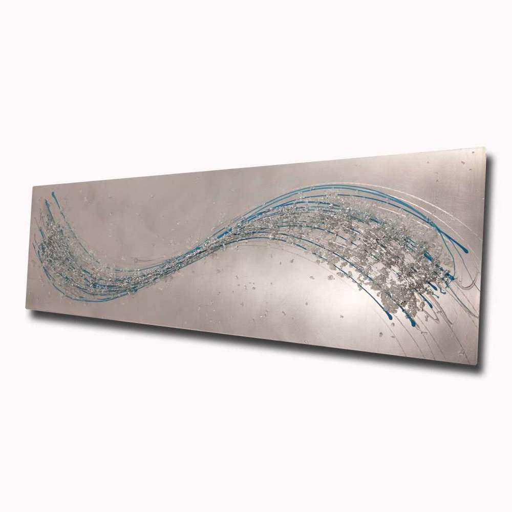 Cool Blues Metal Wall Art by Argento Art