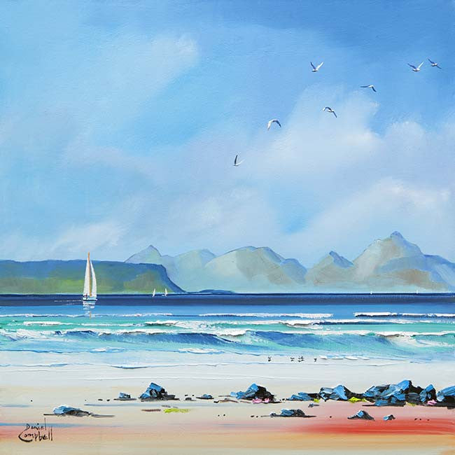 Sailing by Eigg and Rhum by Daniel Campbell