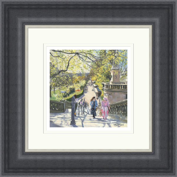 On the Steps to the Gardens, Spring by James Somerville Lindsay