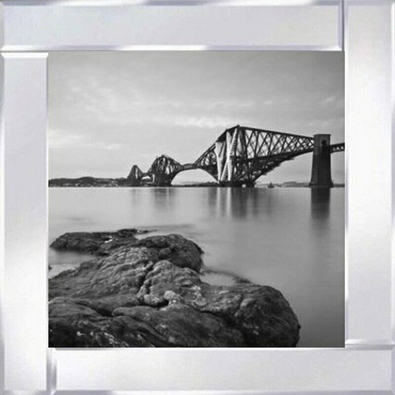 Forth Rail and Road Bridges, Edinburgh - Black and White