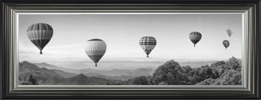Hot Air Balloon Adventure - Black and White