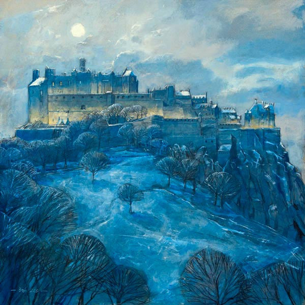 Moonlight over Edinburgh Castle by Bob Lees