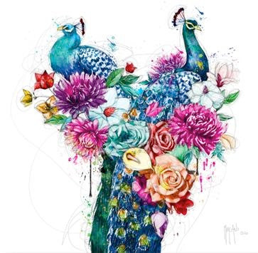 Peacock Flowers by Patrice Murciano