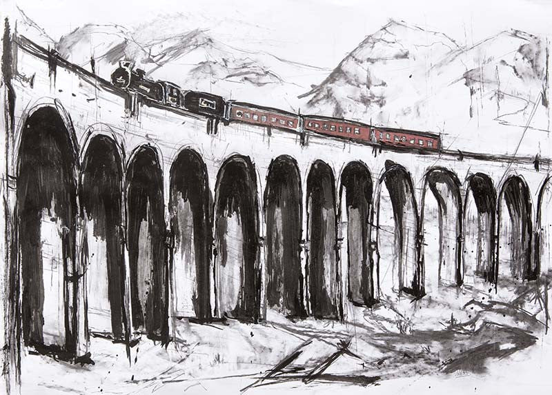 Glenfinnan Viaduct by Liana Moran