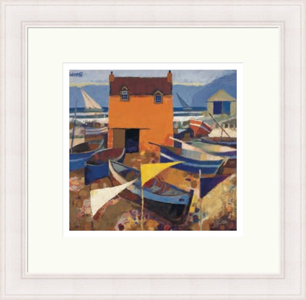 Boats and Marker Flags (Limited Edition) by George Birrell