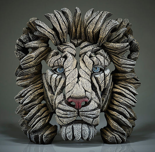 Lion Bust (White) - Edge Sculpture