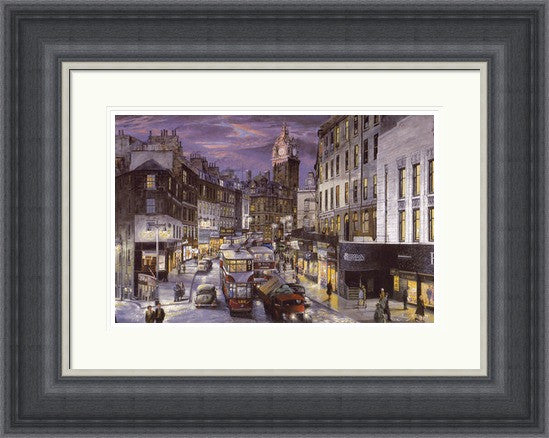 Rush Hour Leith Street, Colour by John M Boyd