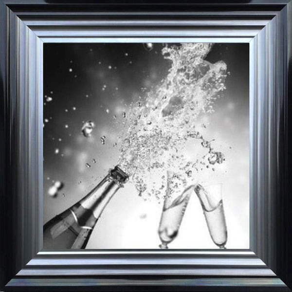 Pop the Champagne - Black and White