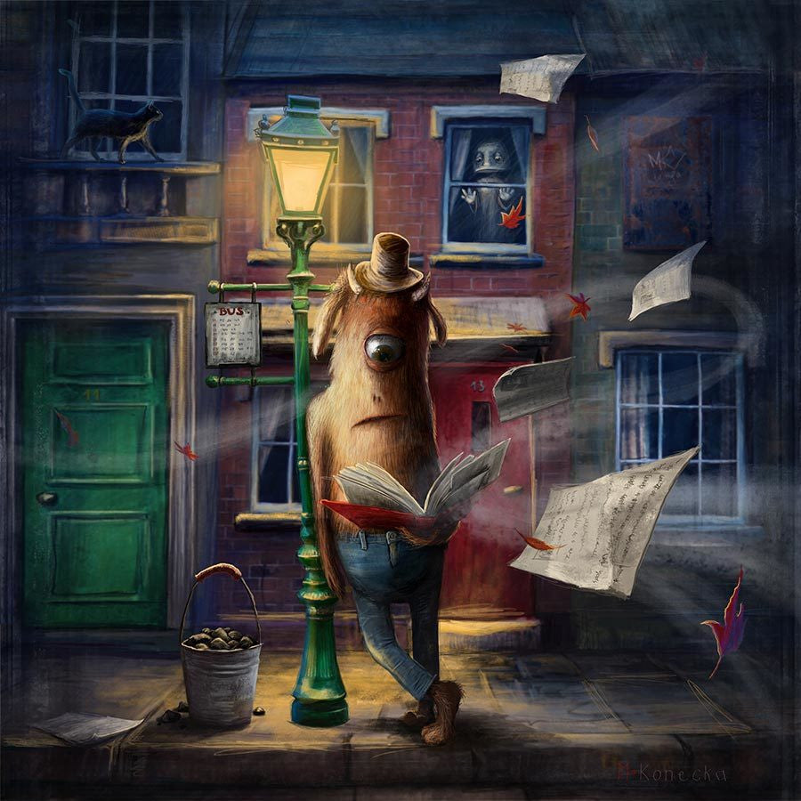 The Bus Stop by Matylda Konecka
