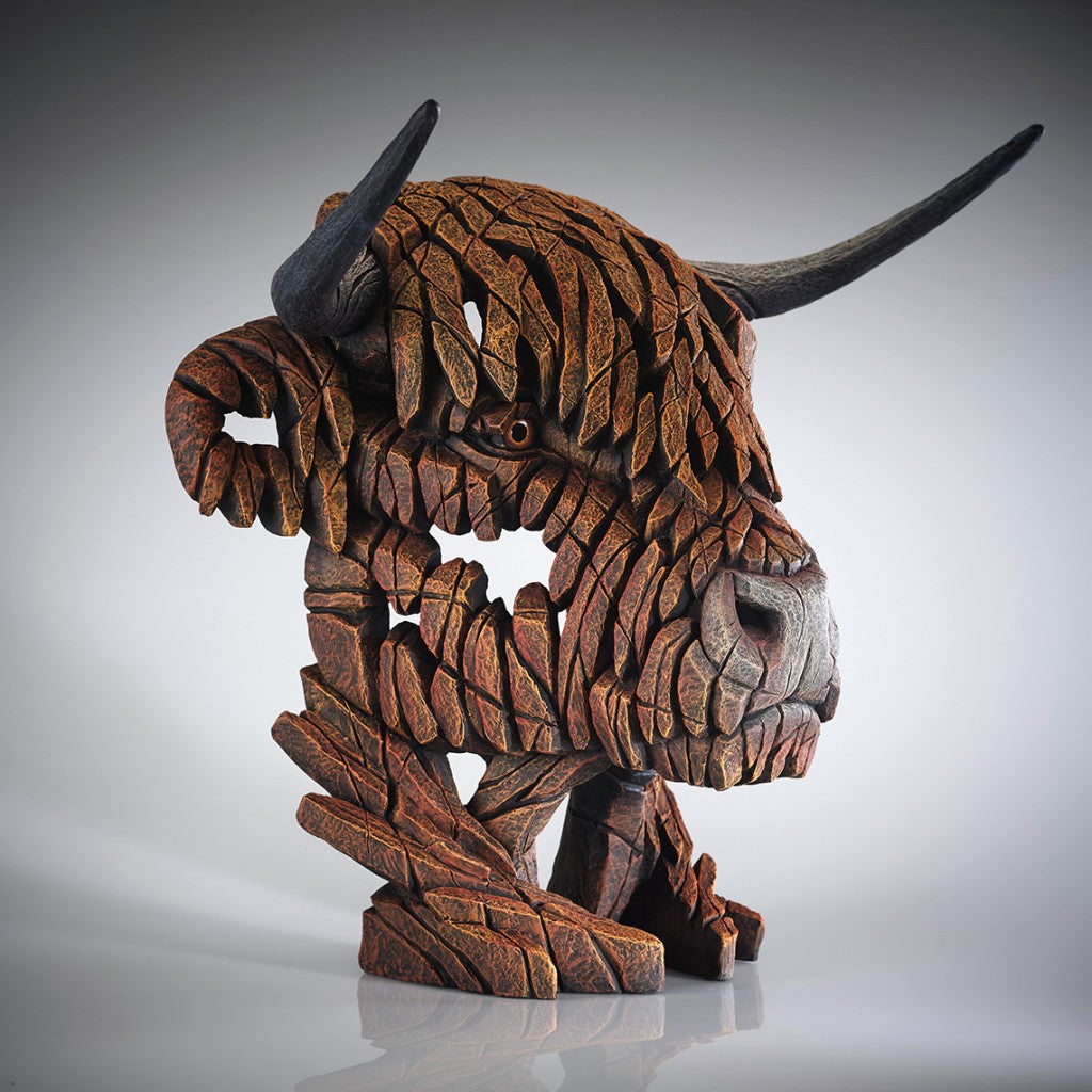 Highland Cow Bust - Edge Sculpture