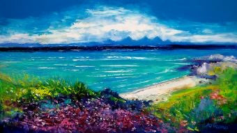 The Paps of Jura from Isle of Gigha by Jolomo