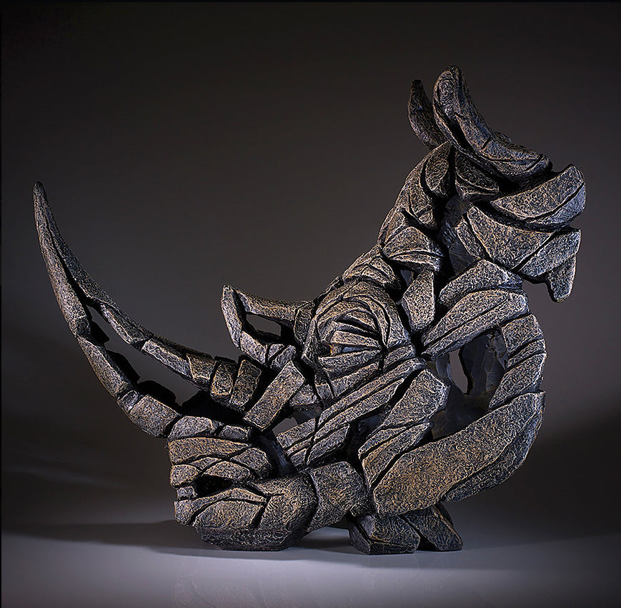 Rhinoceros Bust - Edge Sculpture