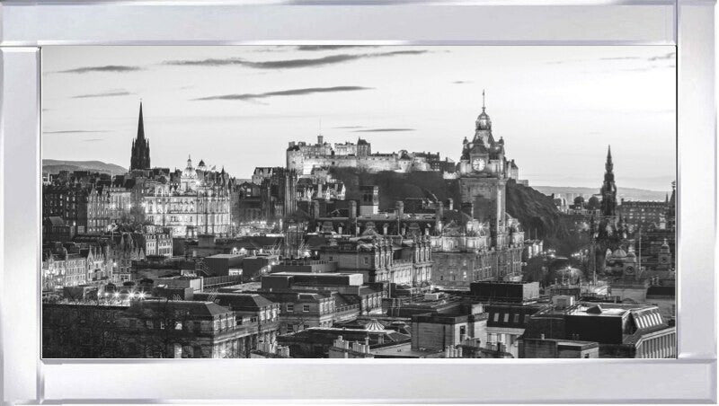 Edinburgh Skyline - Black and White