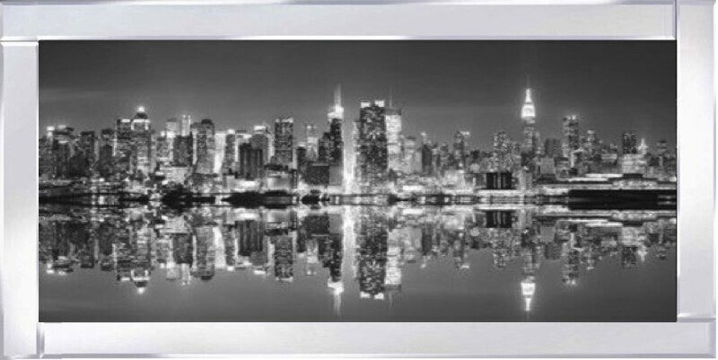 Manhattan Skyline - Black and White