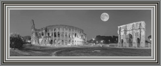 Colosseum at Night - Black and White
