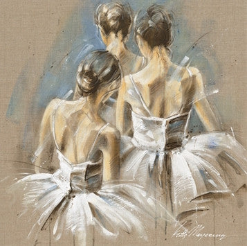 Ballerina White Dress IV by Kitty Meijering