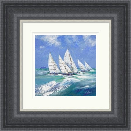 Summer Sails Ailsa Craig by David M Graham