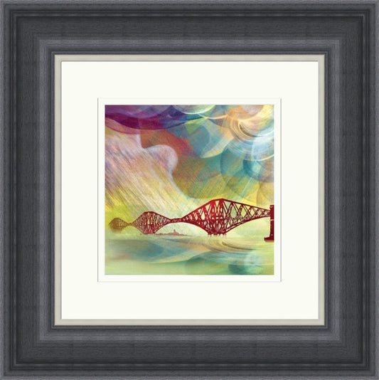 Tartan Skies over Forth Bridge by Esther Cohen