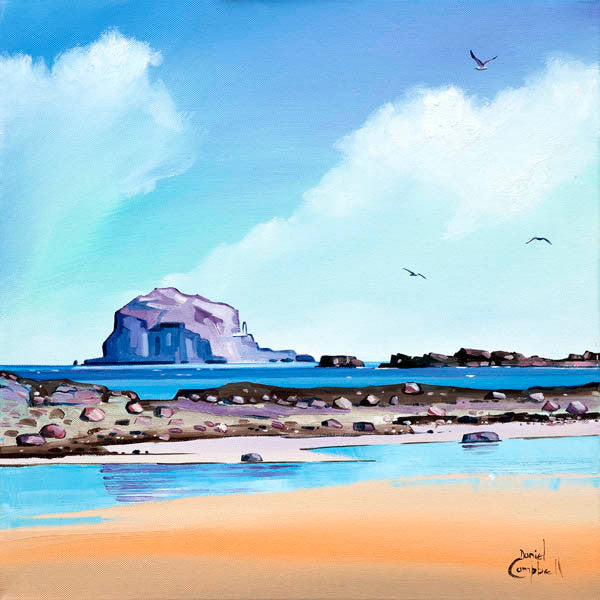 Low Tide Bass Rock by Daniel Campbell